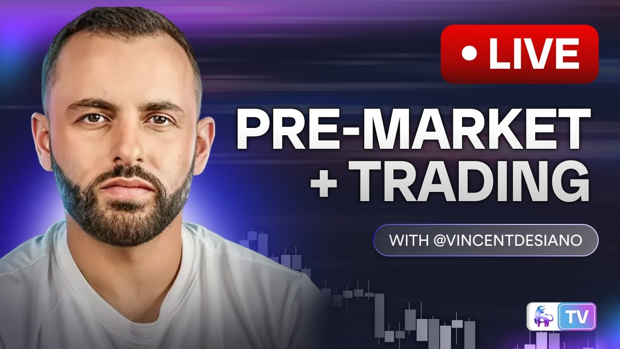 LIVE Trading – Real-Time Setups, Execution & Process w Vincent Desiano (TradeZella TV)