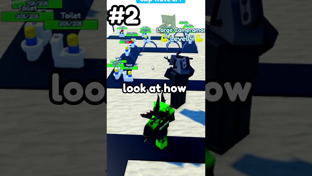 Топ-3 САМЫХ СИЛЬНЫХ КАМЕРМЕНА в Roblox Toilet Tower Defense!