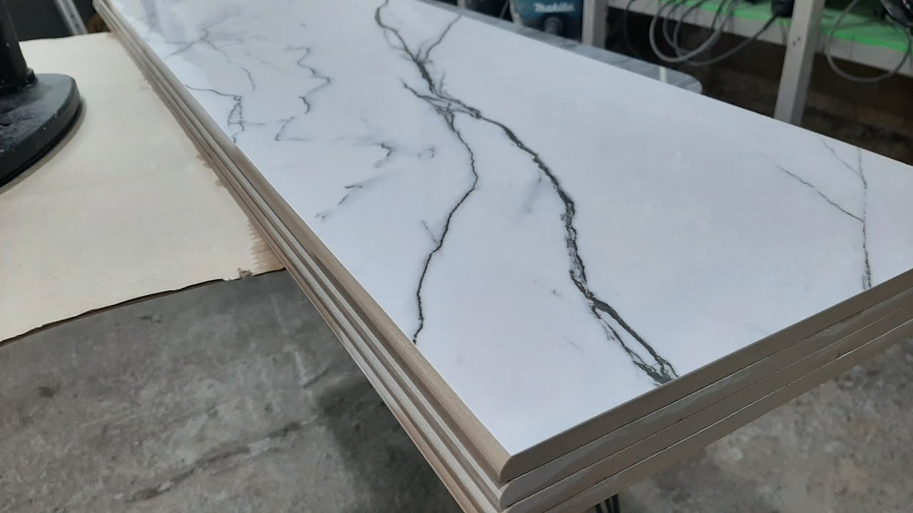 изготовление ступеней из керамогранита 1200х600 на станке Wandeli. Скругляю торец .