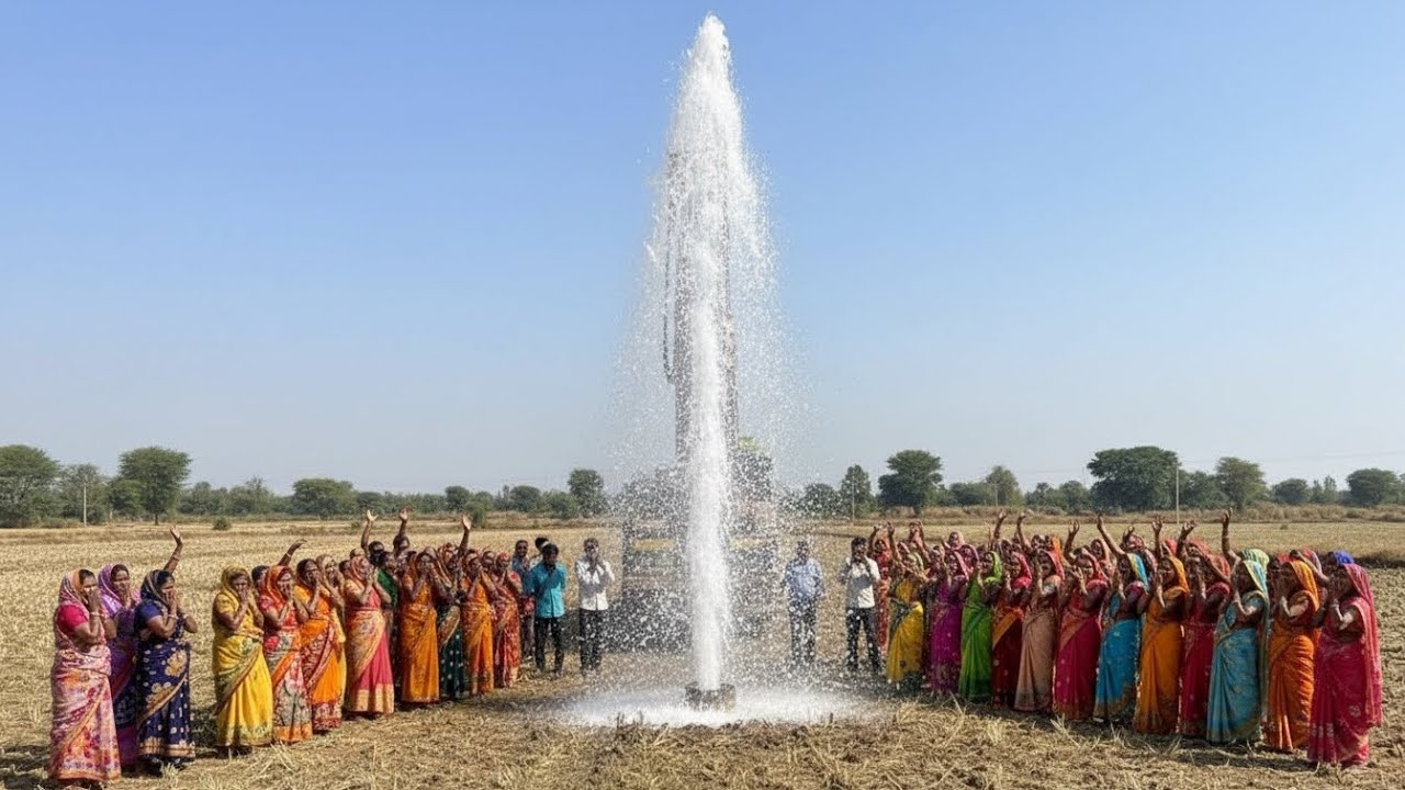 Borewell Drilling - 5 Hp Motor 220 Feet Deep boring With Coconut water checking Method | Borewells