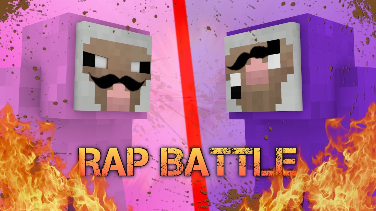 PINK SHEEP vs PURPLE SHEP (Minecraft RAP BATTLE)