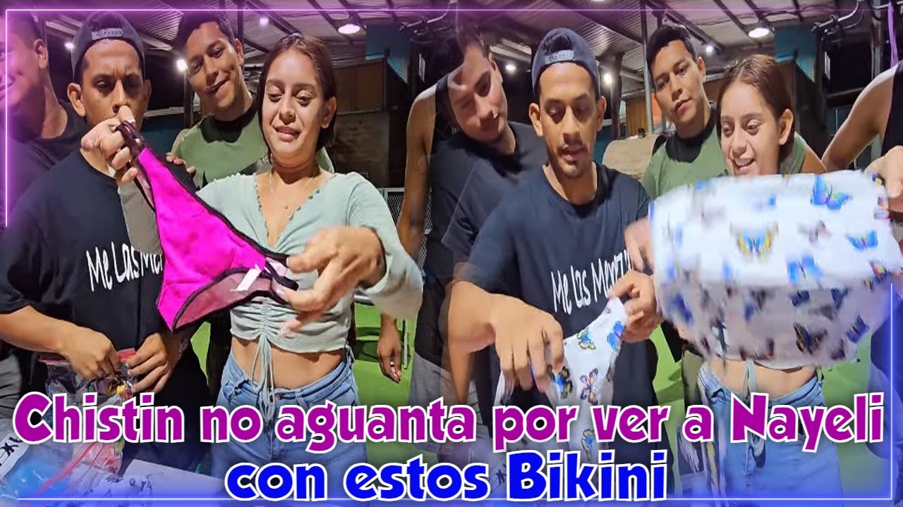 Miren los Bikinis que le mandaron a Nayeli y Chistin fue el más contento de verlos.
