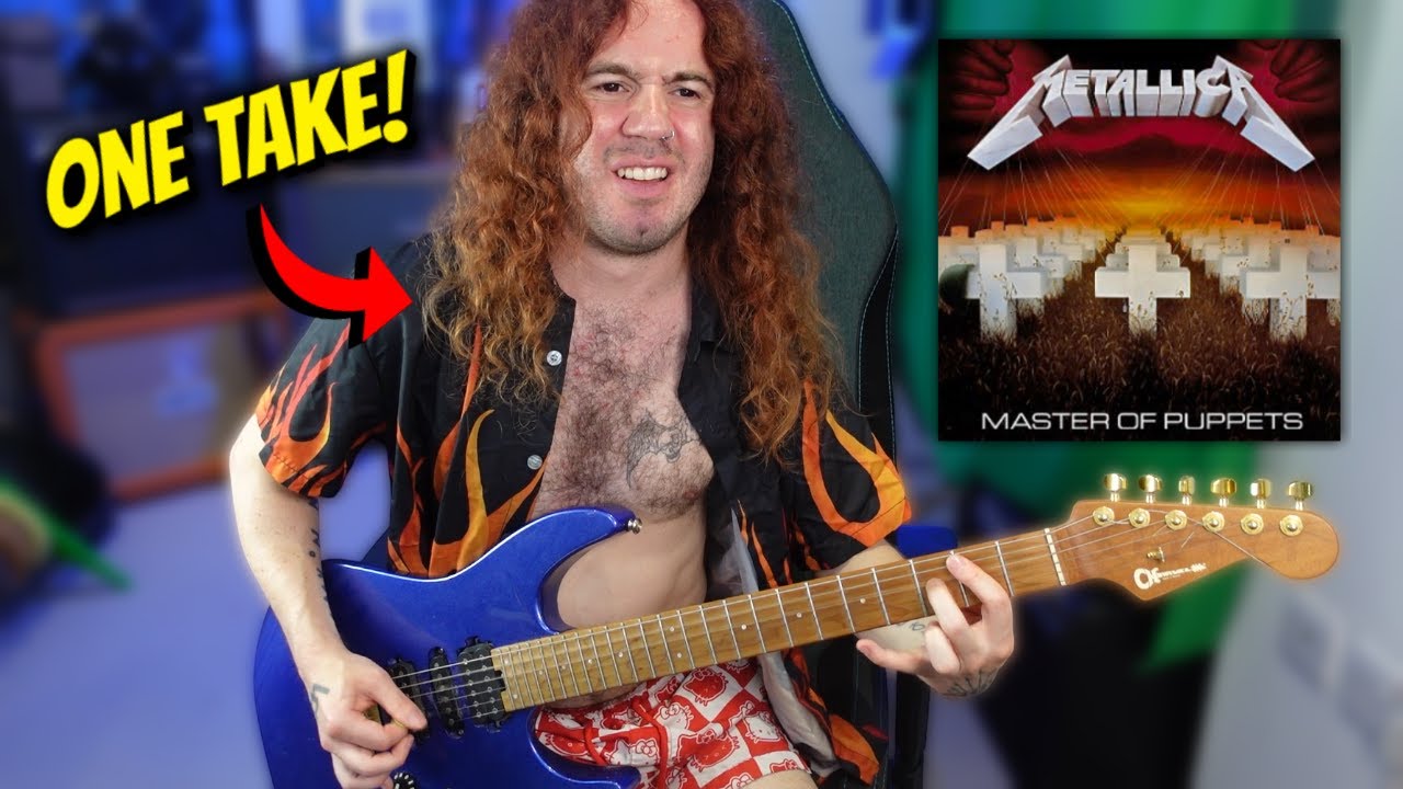 Playing The Entire MASTER OF PUPPETS Album In 1 TAKE Without Learning It