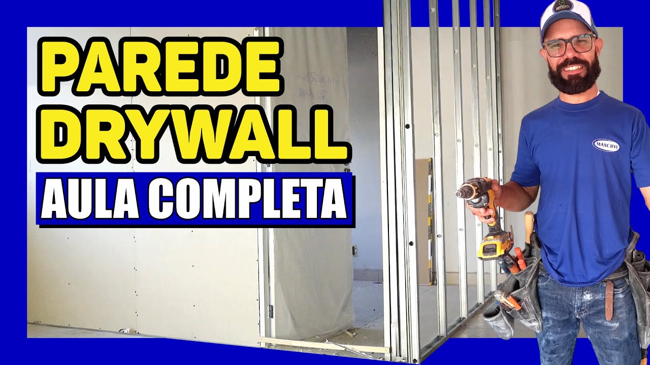 🔵COMO fazer PAREDE DE DRYWALL [PASSO A PASSO] completo - DIVISÓRIA DE GESSO ACARTONADO