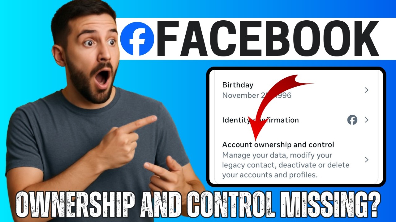 How to Fix Account Ownership and Control Not Showing on Facebook (2026)