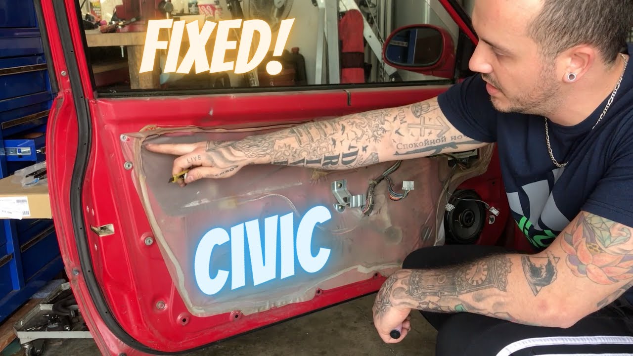 *FIXED!* - Honda Civic Window Motor and Regulator Replacement DIY
