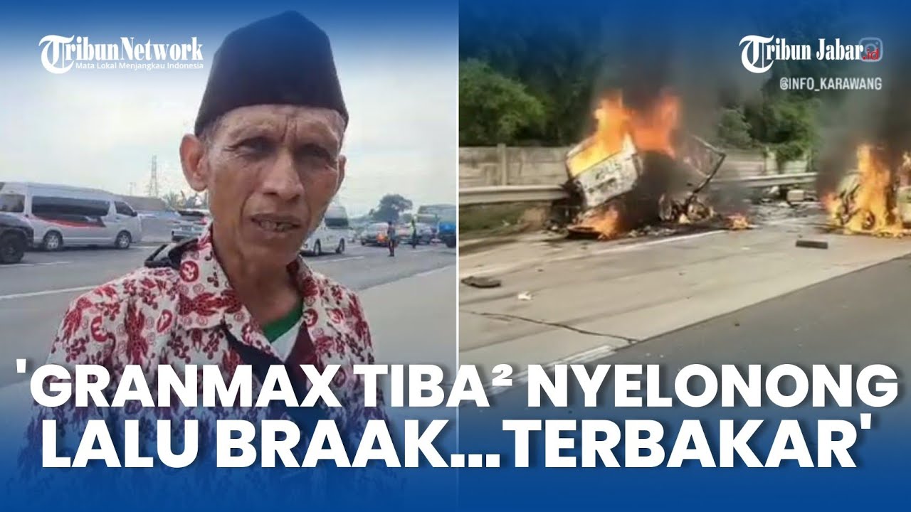 CERITA SOPIR BUS PRIMAJASA Tabrak 2 Mobil Terbakar Kecelakaan Maut Tol Japek Tewaskan 9 Orang