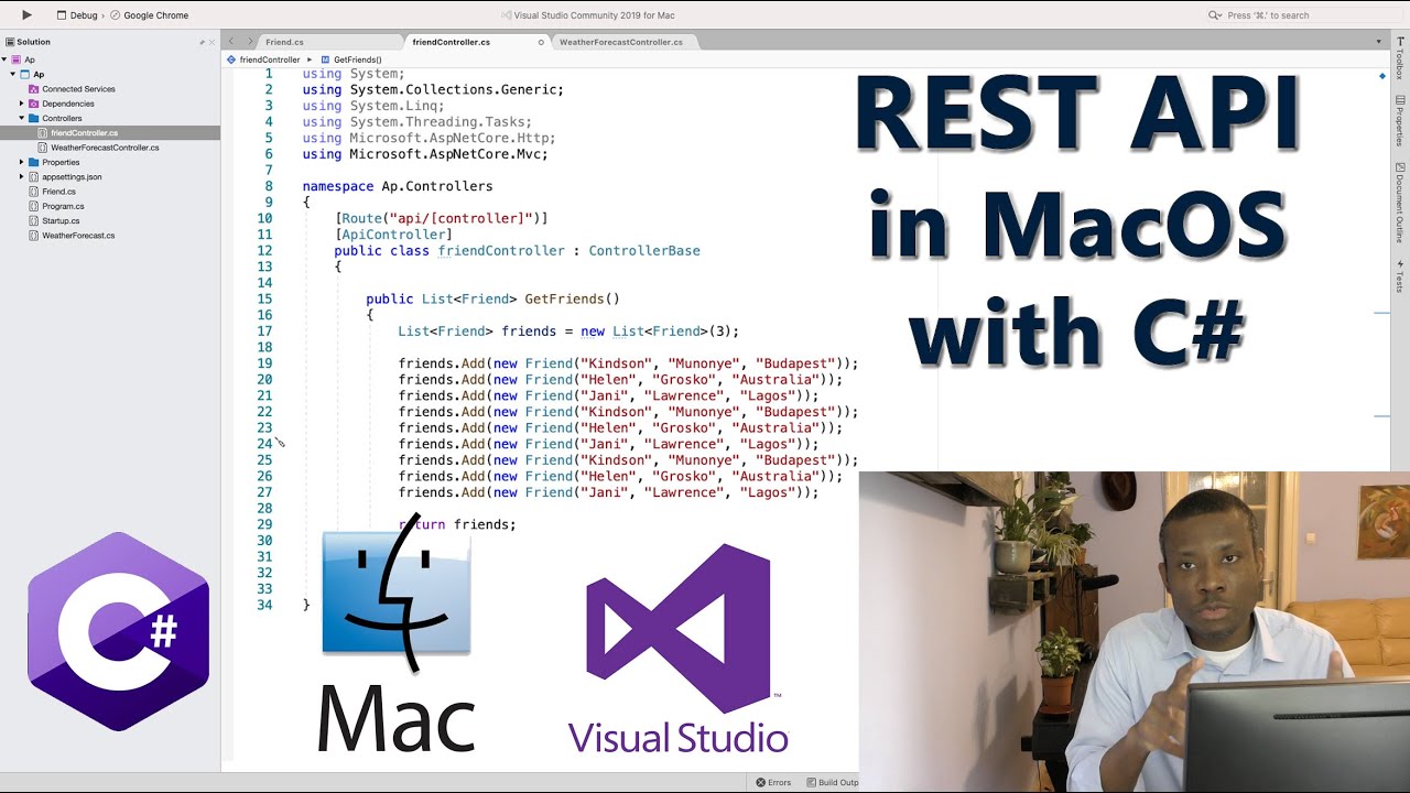 0. How to Setup Visual Studio in MacOS and Build a REST API with C# - Beginner Tutorial