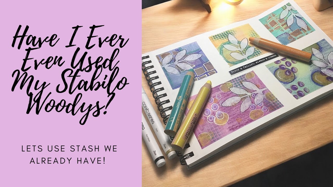 Have I Ever Even Used My Stabilo Woodys? Let's use stash we already have! #stabilo #stabilowoody