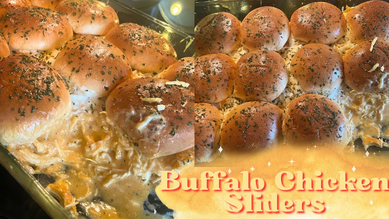 Mild Buffalo Chicken Sliders | Dinner Night Recipes | Easy | Party Favor Ideas