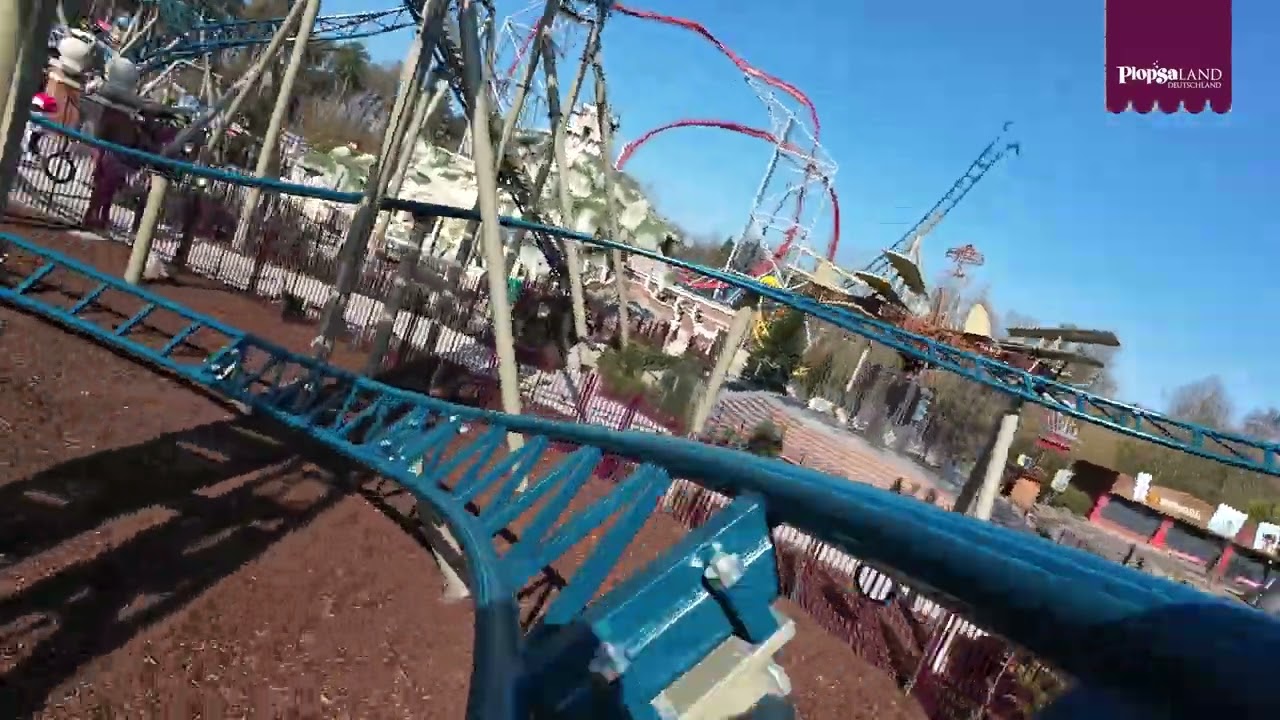 100% Wolf Familien-Achterbahn - 1st Official POV Onride - Plopsaland Deutschland