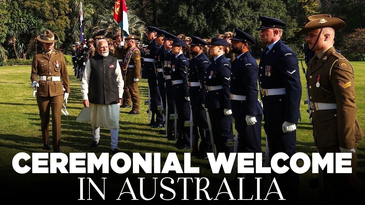 LIVE: PM Modi receives a ceremonial welcome in Australia