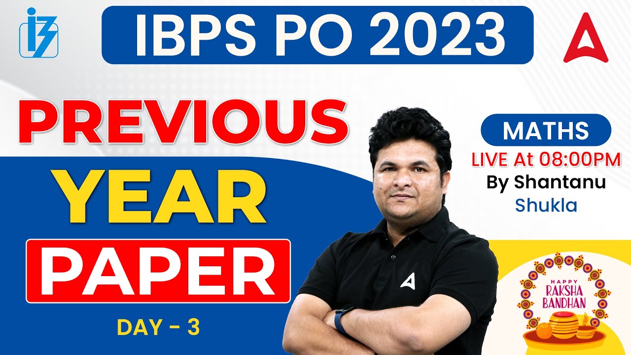 IBPS PO 2023 | IBPS PO Maths Previous Year Paper | Maths by Shantanu Shukla