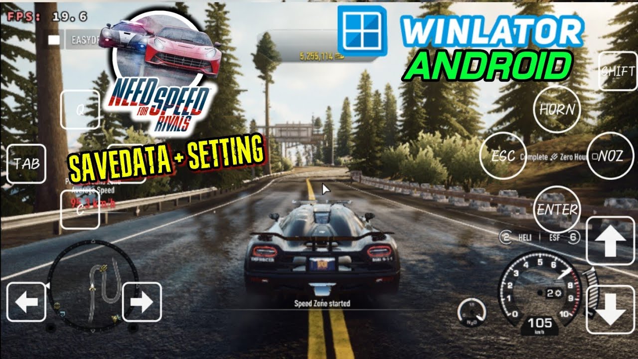 NFS RIVALS WINLATOR SAVEDATA + SETTING ANDROID OFFLINE