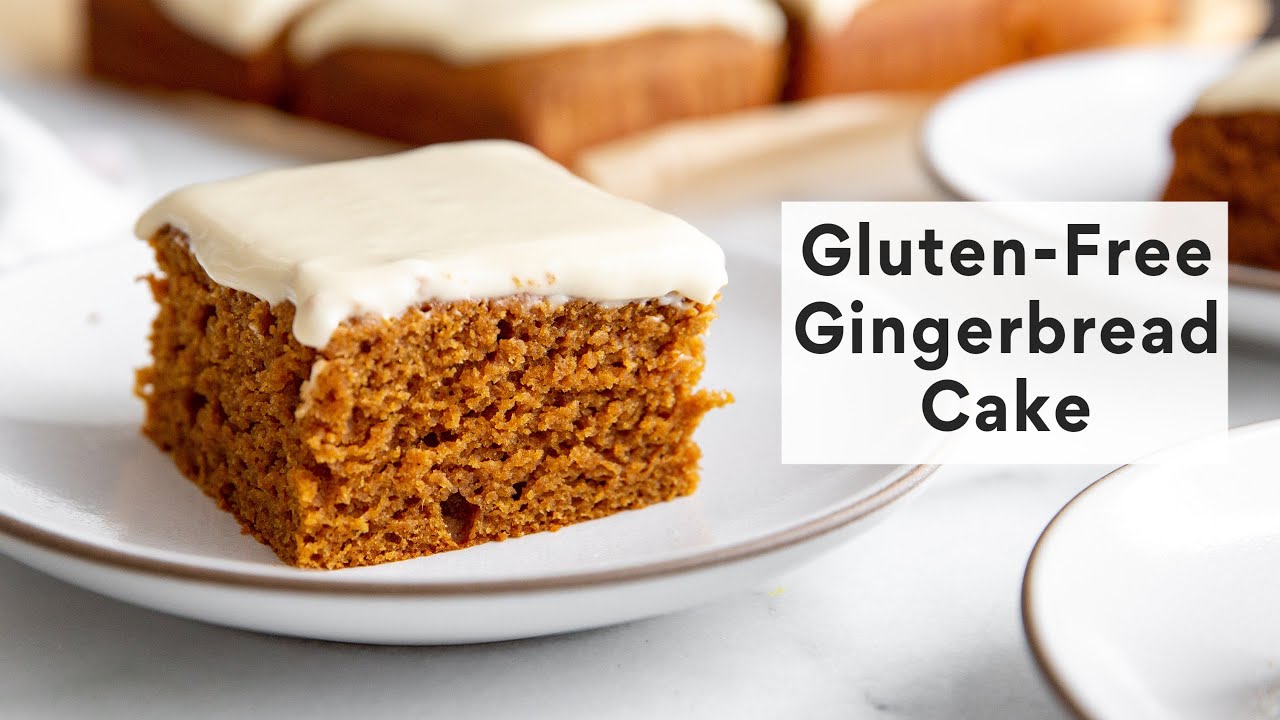 Gluten Free Gingerbread Cake with Maple Cream Cheese Frosting (Healthy & Easy!)