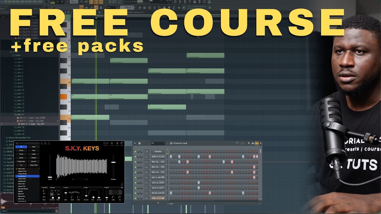 Как создавать современный афробит в FL Studio | БЕСПЛАТНЫЙ КУРС Wizkid, Burna Boy