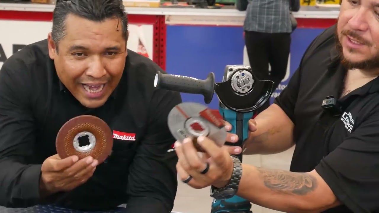 Esmeriladoras de baterias Makita XLock XGT - Fácil cambio de accesorios
