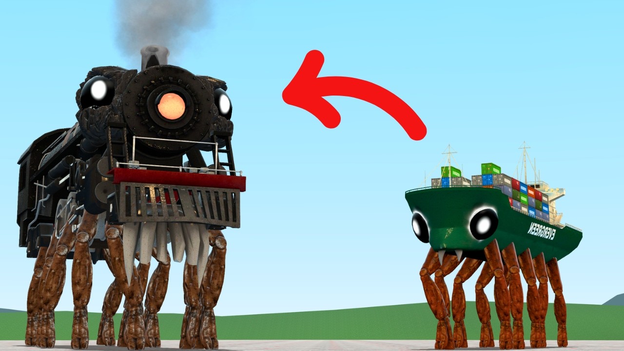 I Become New Crabtrain Monster In Garry's Mod