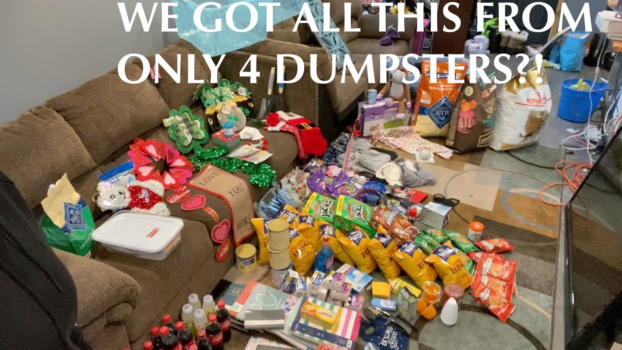 DUMPSTER DIVIN// NO WAY THEY THREW  ALL THIS AWAY?! MOST OF IT WASN'T EVEN EXPIRED!