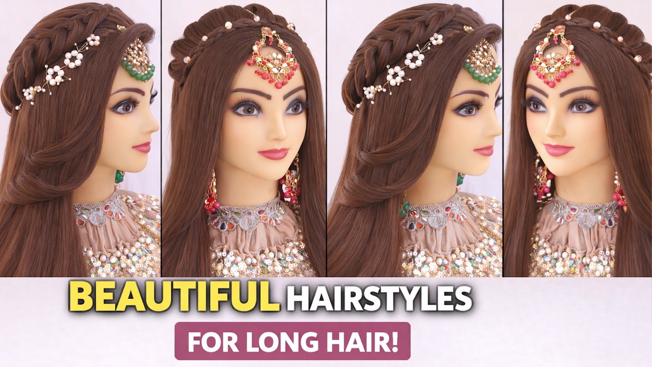2 wedding Hairstyles kashee's l New hairstyle for Eid l easy curly open hairstyle for wedding