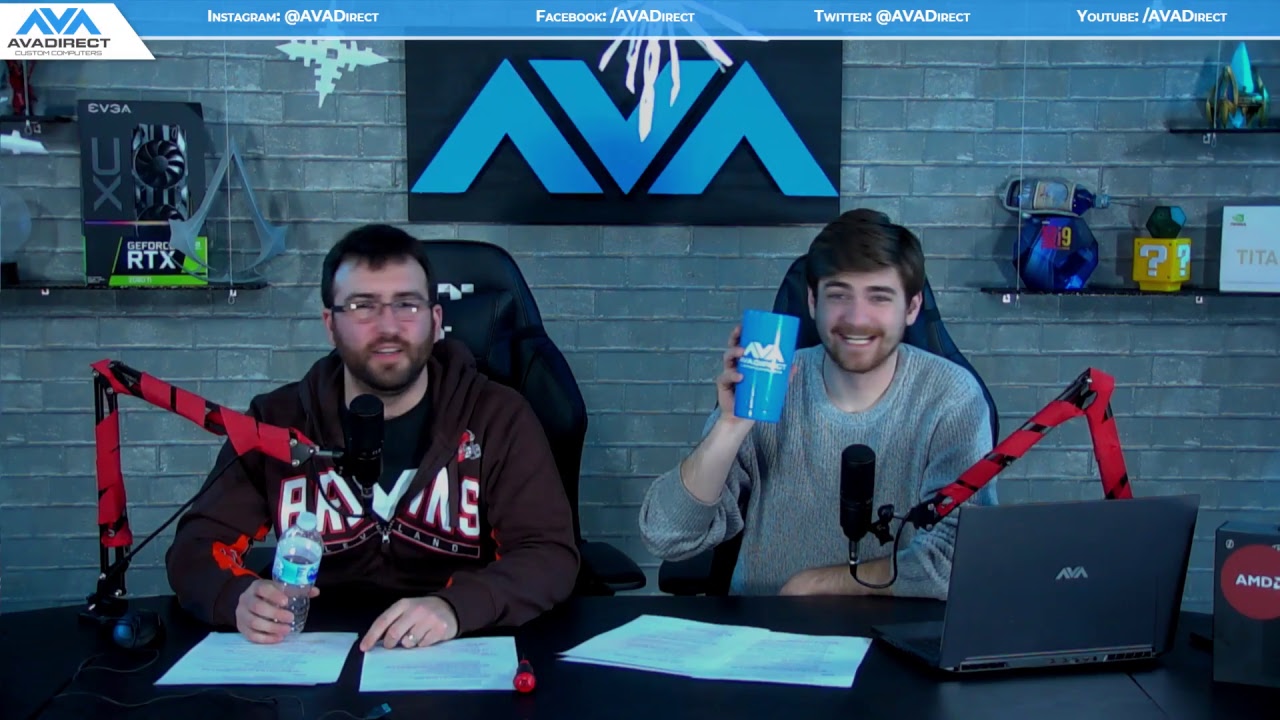 AVADirect Live | RTX Notebooks, Ryzen 3000 and Robot Friends!