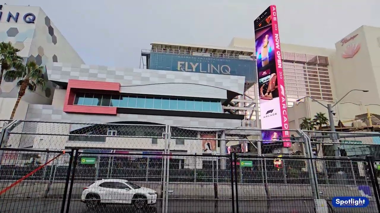 F1 Arcade Grand Prix Sizzle Spotlight Outdoor - Las Vegas Digital Billboards