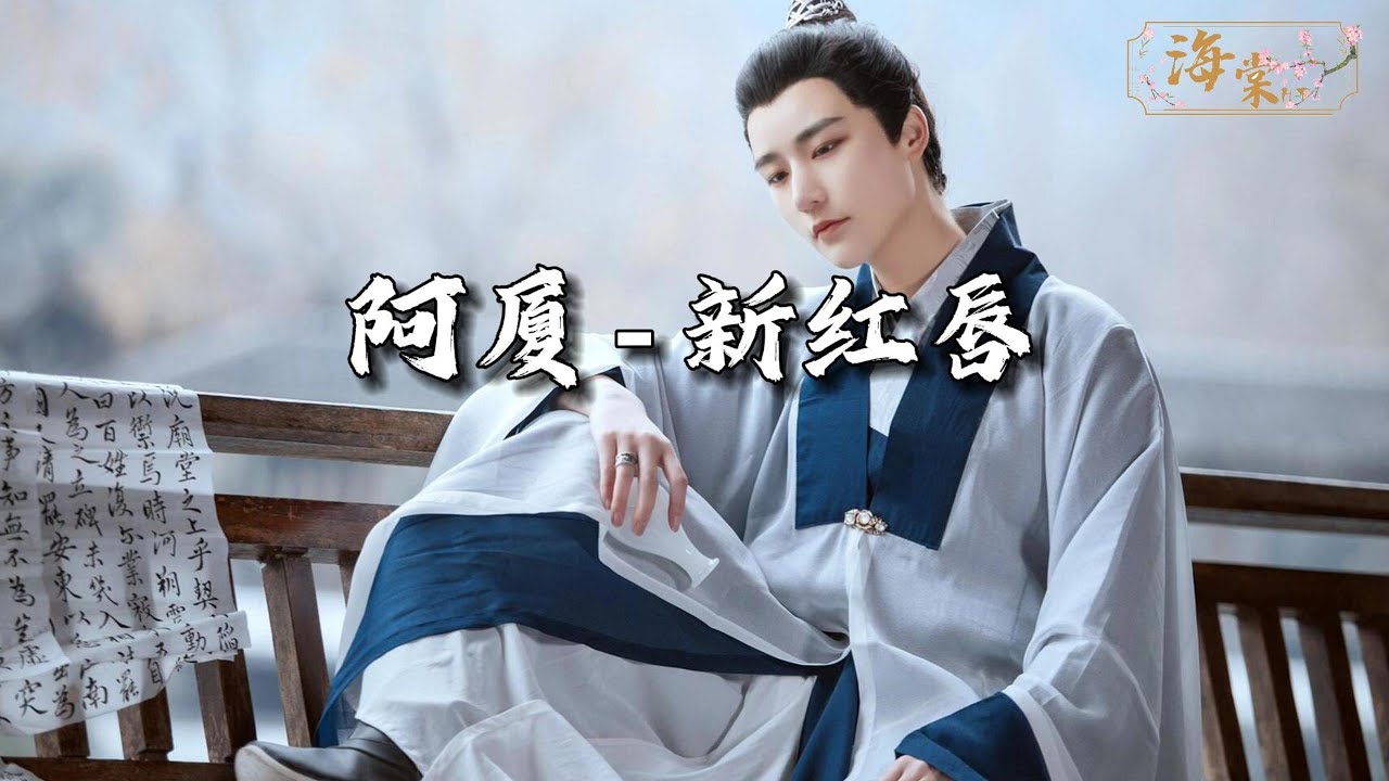 阿厦 - 新红唇『我像透明人 在你的世界隐身，从没人过问 连心碎都无声。』【动态歌词MV】