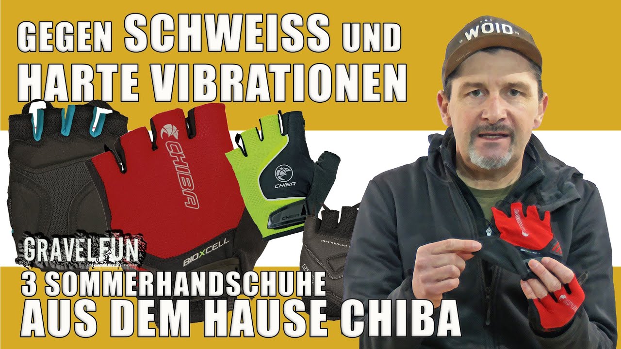 Gravelbike-Handschuhe für Frühling und Sommer: Drei top Modelle aus dem Hause CHIBA.