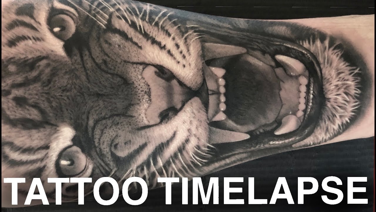 TATTOO TIME LAPSE | REALISTIC TIGER | CHRISSY LEE