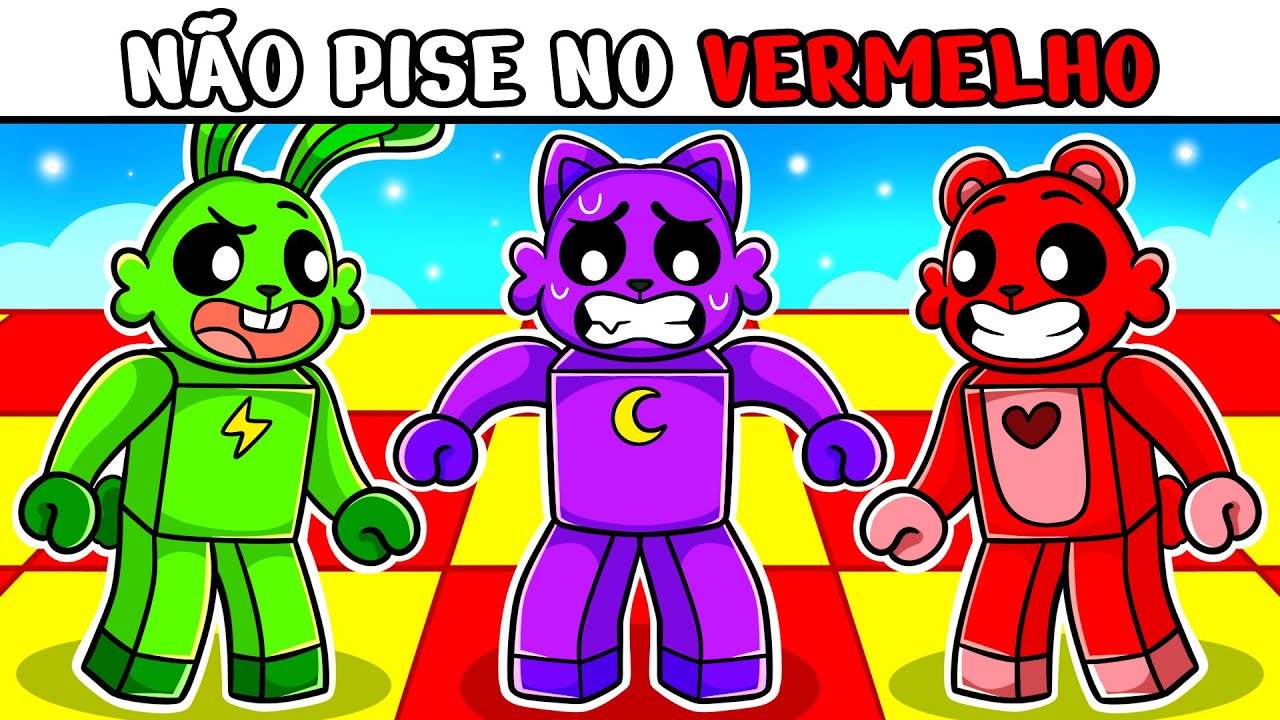 Smiling Critters em ESCAPE DA COR no Roblox