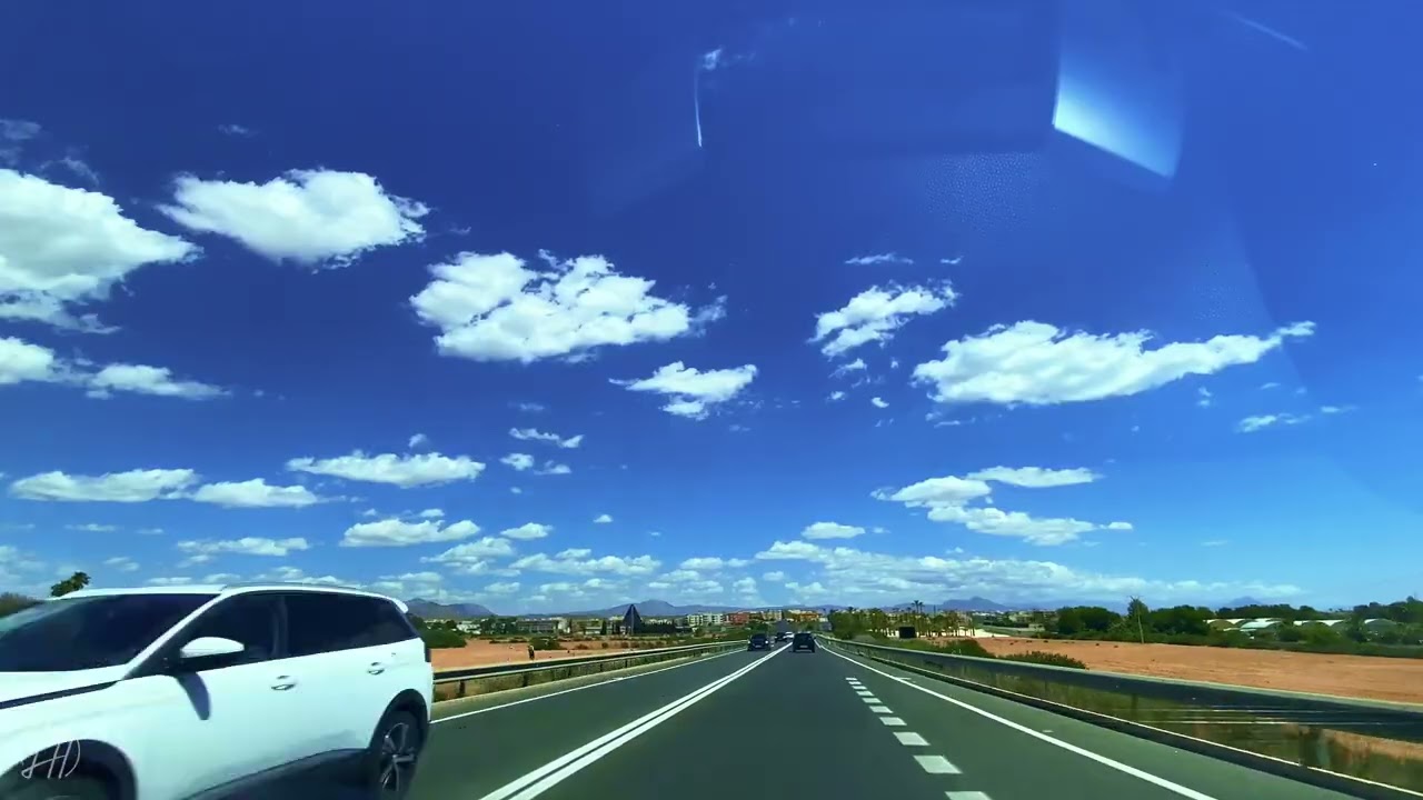 Chilled Car Journey Through Alicante Province Roads 🌅
