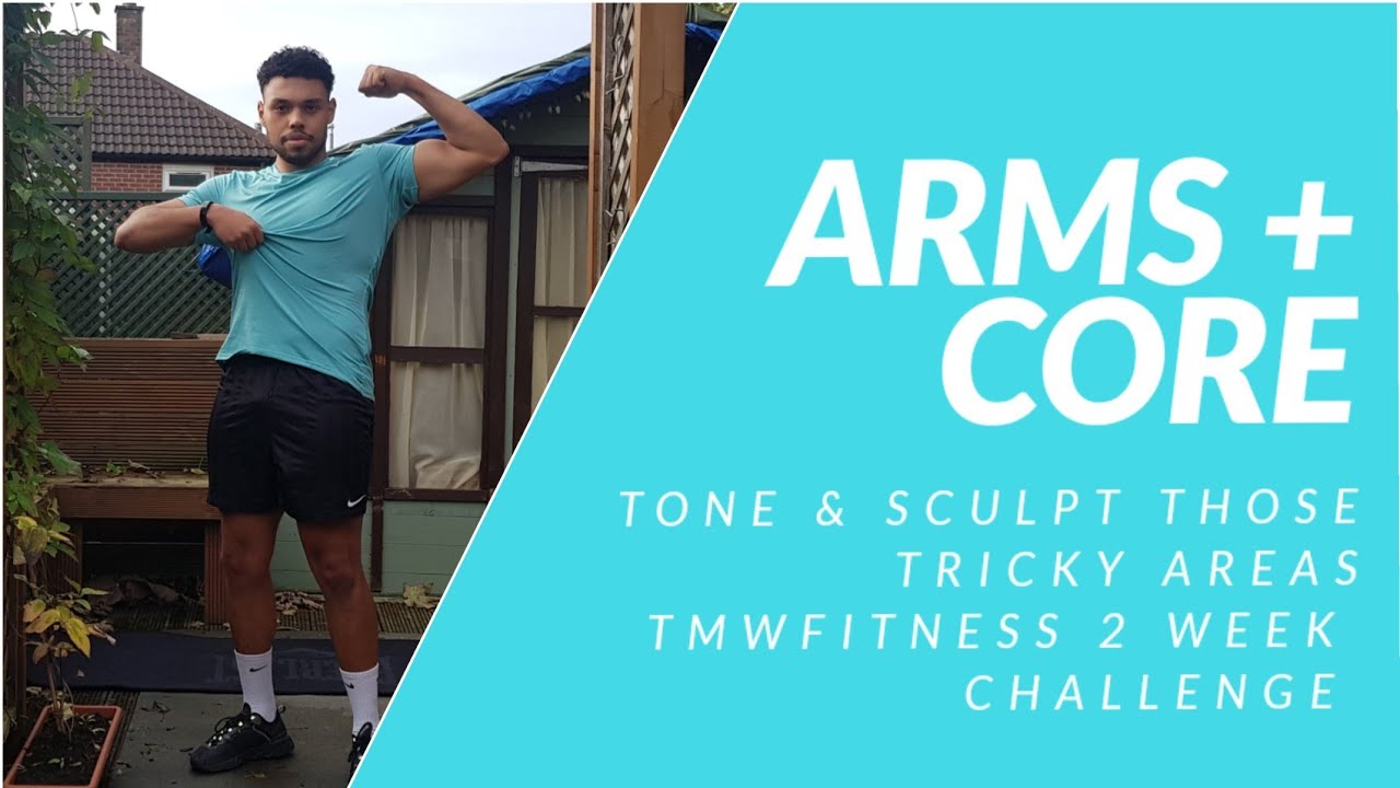 NO EQUIPMENT CORE + ARMS HOMEWORKOUT | TONED ARMS STRONG CORE GUARANTEED | 2 Week FITNESS CHALLENGE