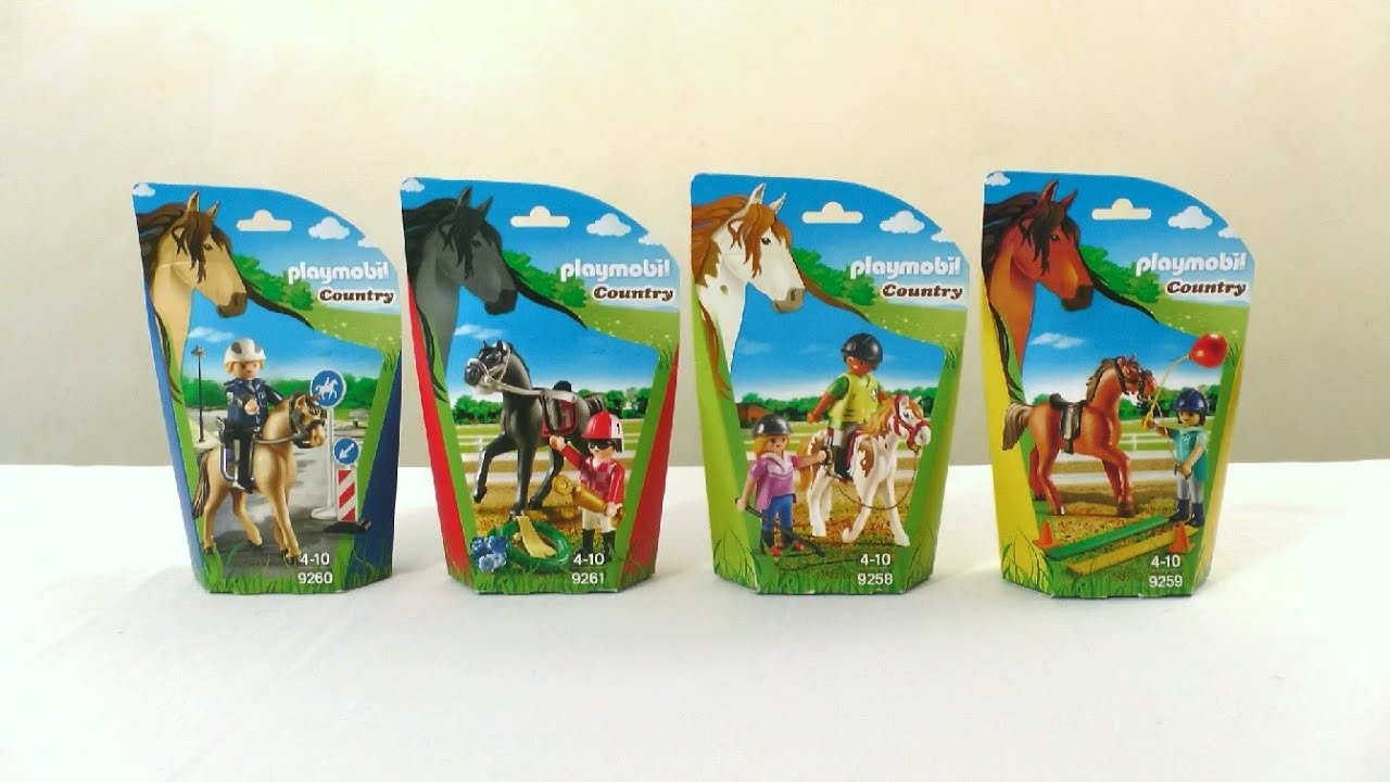 Unboxing Playmobil : Les chevaux (2017) – 9258, 9259, 9260, 9261