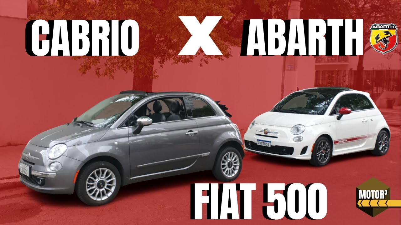 Lado a Lado: Fiat 500 Abarth vs Cabriolet! Esportivo ou estilo?