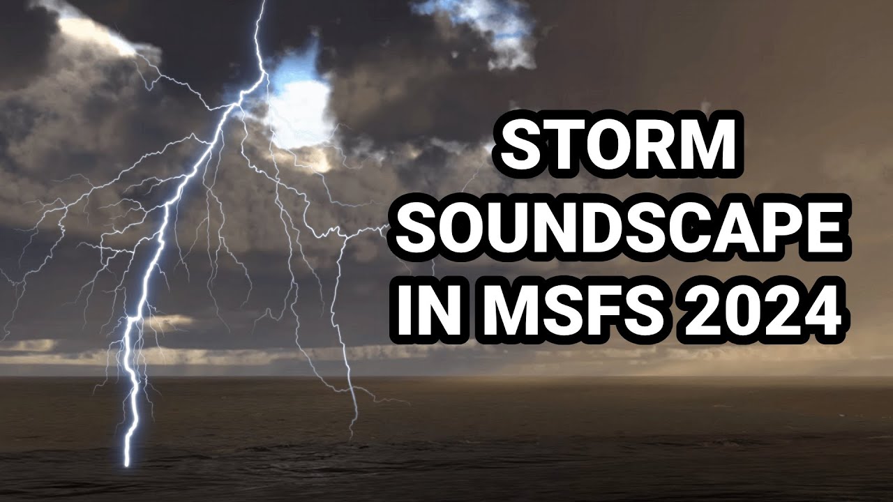 8 Minutes of Storm Rolling away from the British Coast | MSFS 2024 Realistic Weather