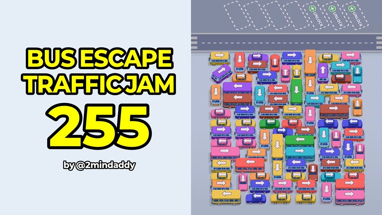 Bus Escape Traffic Jam Level 255 Solution and Walkthrough