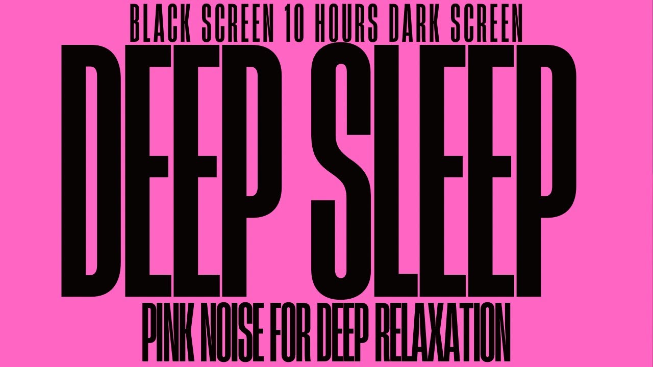 Pink Noise vs White Noise 🩷 10 Hours Black Screen | Which Works Better for Sleep?