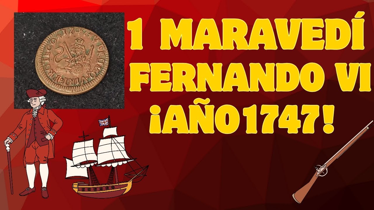 1 maraved&iacute; de Fernando VI a&ntilde;o 1747 #Numis