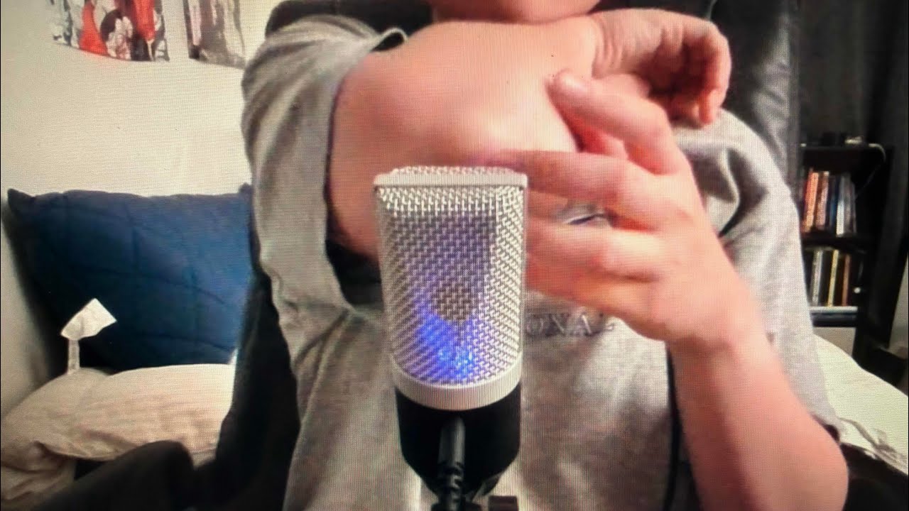 ASMR first time using microphone + body and bone tapping