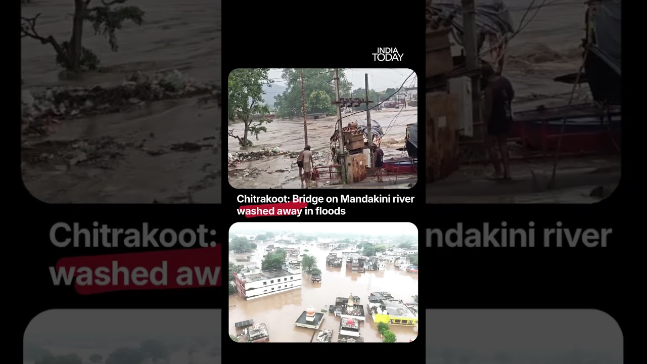 Chitrakoot Floods: Mandakini Breaks 23-Year Record, Bridge Washed Away In Powerful Currents
