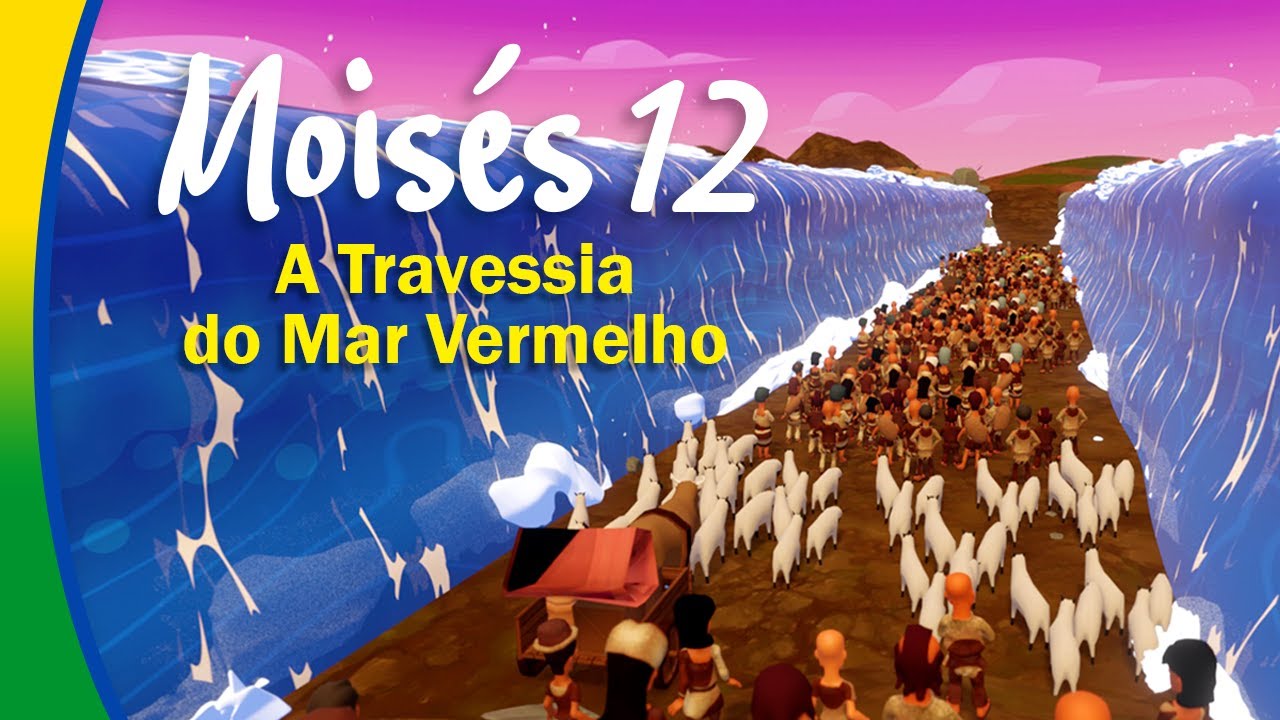 MOIS&Eacute;S 12: A Travessia do Mar Vermelho 🌊 Bibtoons BRA! Hist&oacute;rias B&iacute;blicas Animadas em Portugu&ecirc;s