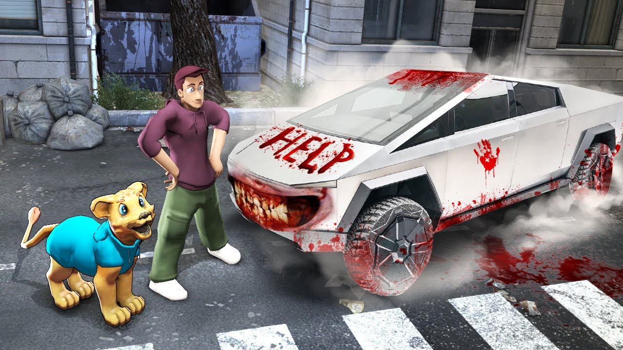 CYBERTRUCK EATER преследует меня... (Gmod Sandbox)