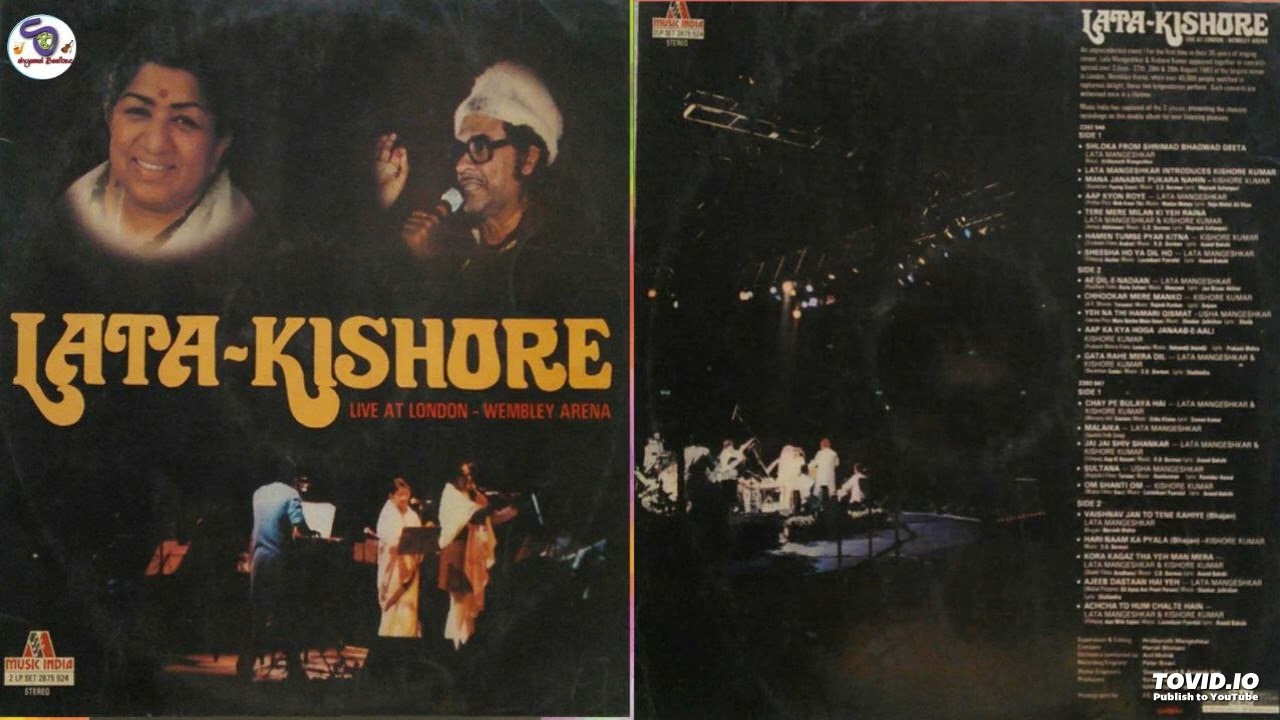 Lata - Kishore Live Concert In London !! Old Is Gold !! Vinyl - LP Records @ShyamalBasfore