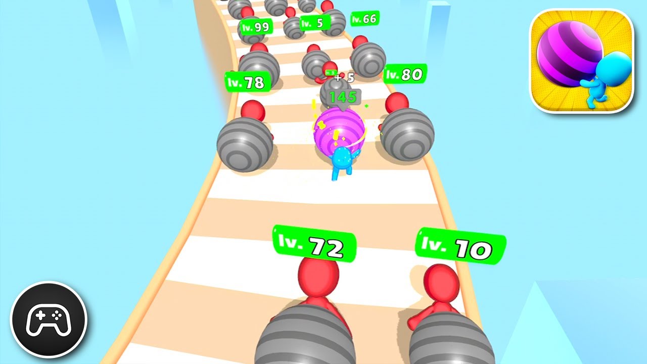 Belly Ball Runner - Gameplay Walkthrough Part 6 - Casual Game Levels 31-35 (iOS, Android)