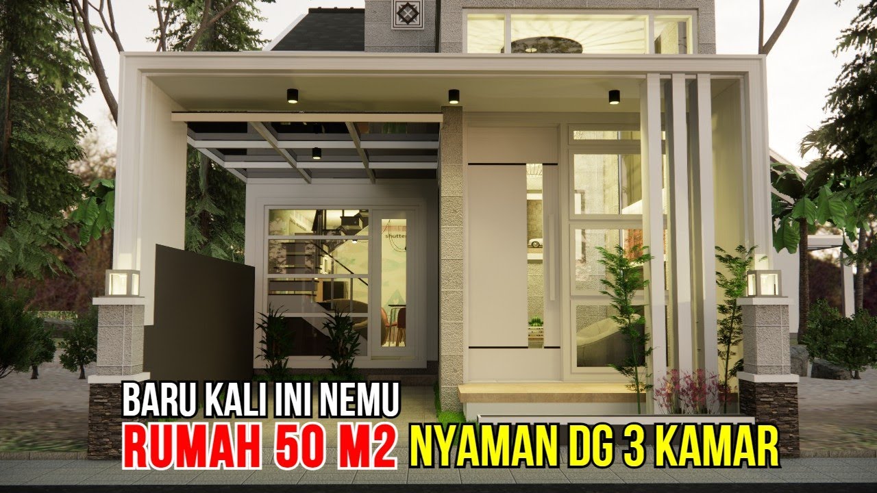 Sulit di cari dan cuman ada disini! Desain rumah di lahan 5x10 m bisa senyaman dan selengkap ini