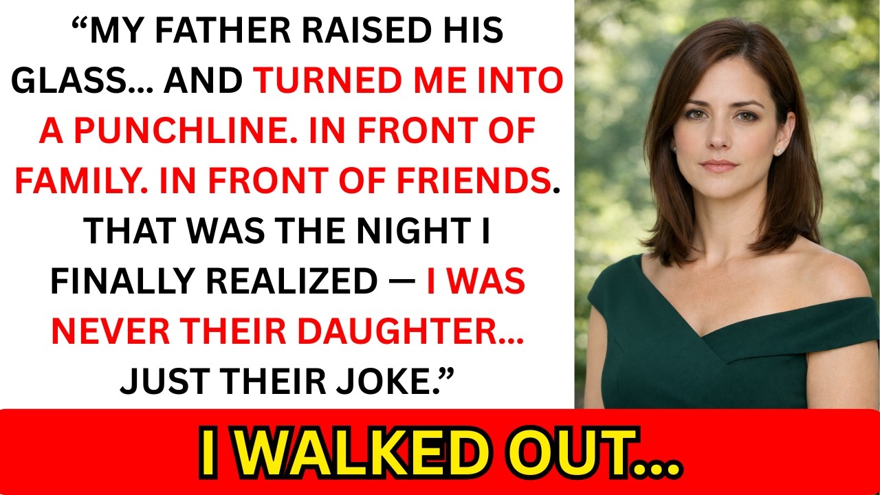 My Parents Turned Their Anniversary Toast Into a Joke About Me — So I Walked Out...