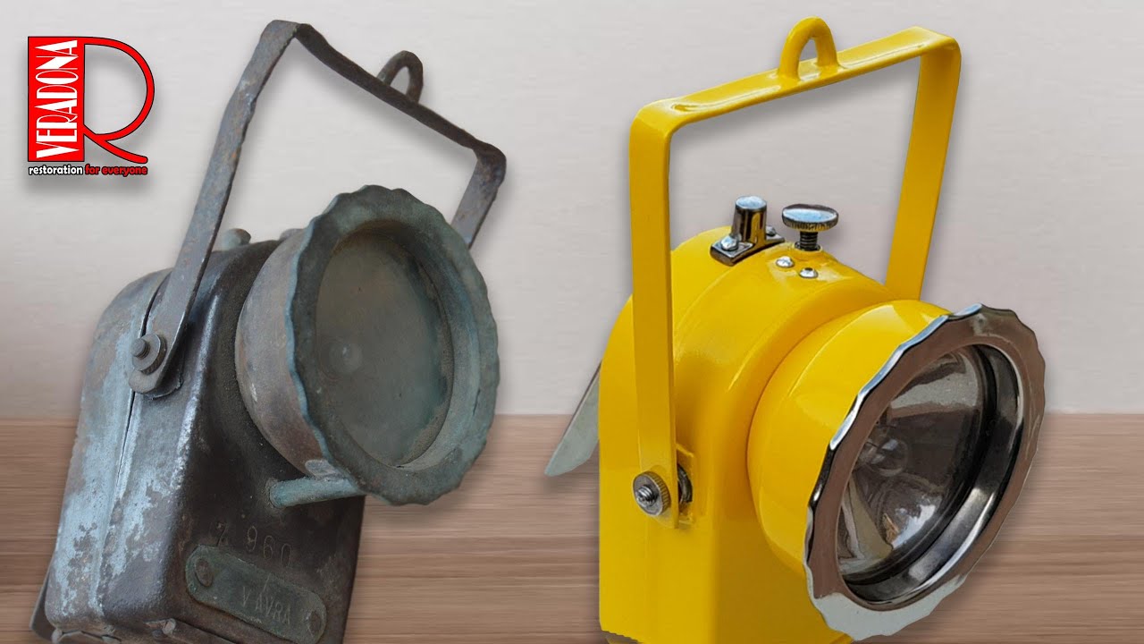 Rusty Mining Lamp - Restoration