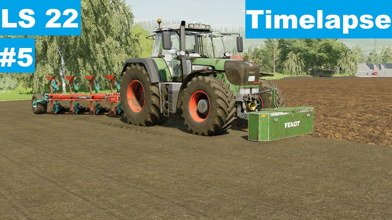 LS 22 Untergrisbach #5 Maisacker pflügen | Fendt + Kverneland