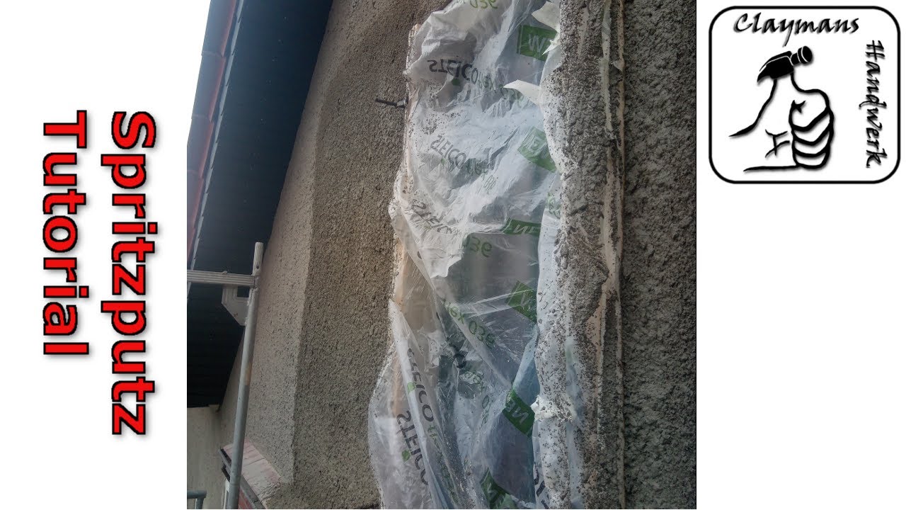 Spritzputz am Altbau - eine Anleitung für Anfänger | Putzwerfer | Putz strukturieren und reparieren