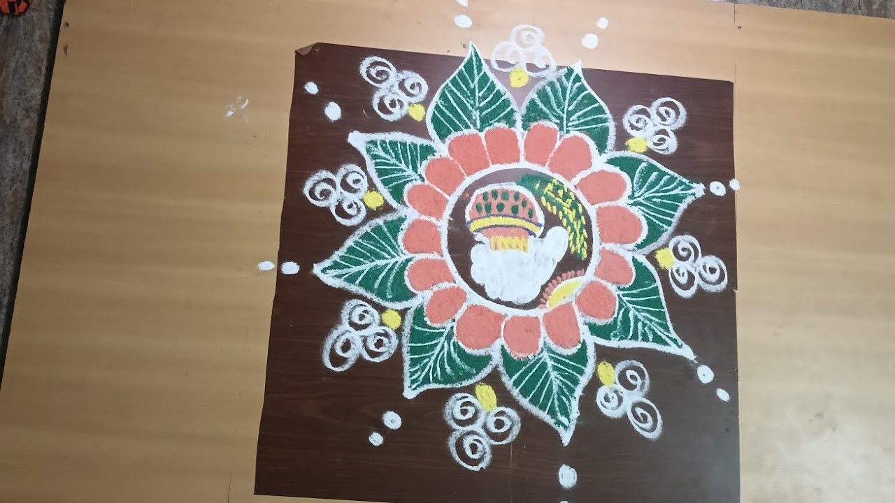 Sankranti rangoli designs/pongal kolam design/sankranti muggulu designs 